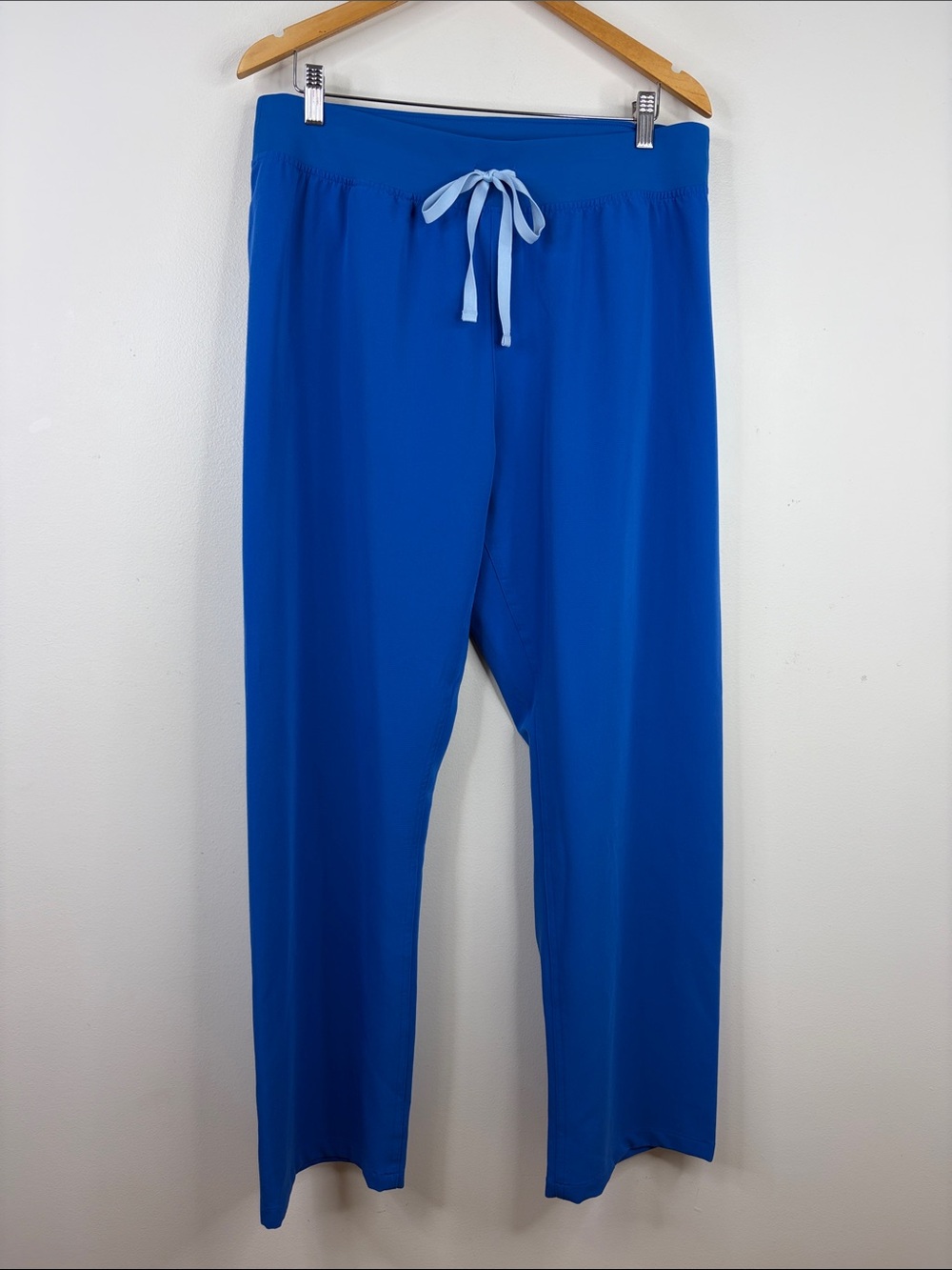 Figs Scrub Pants Womens XL Blue HR Livingston Straight Leg Hospital Uniform